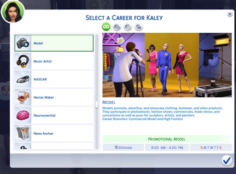 sims 4 modeling career|model career functional sims 4.